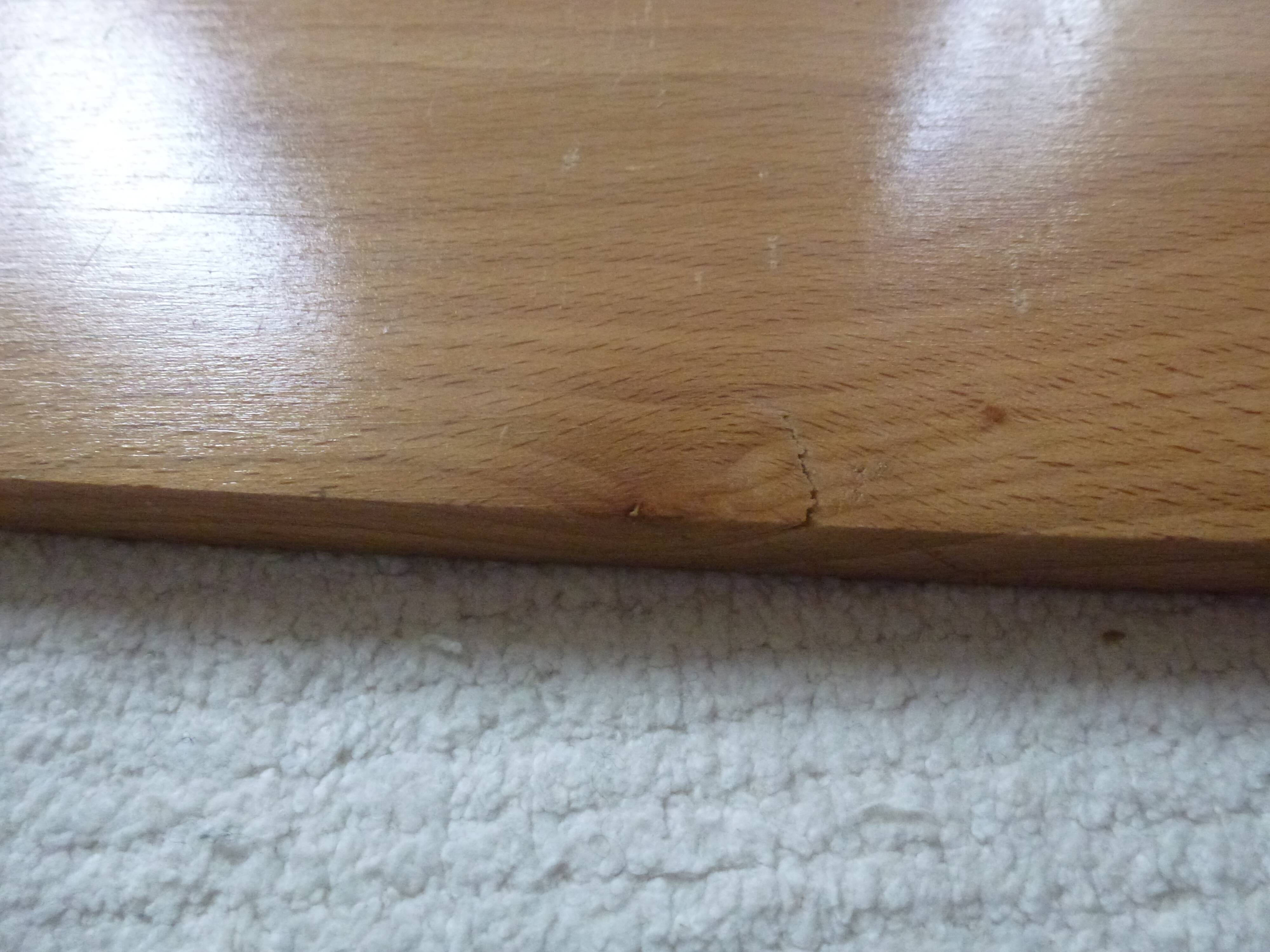 Vintage thong wall shelf, wood and black lace-up metal