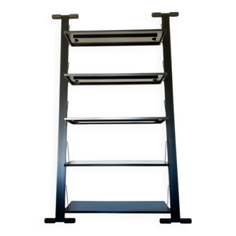 Postmodern Italian graffiti shelf by Rodney Kinsman for Bieffeplast, 1980s.