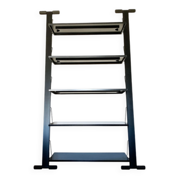 Postmodern Italian graffiti shelf by Rodney Kinsman for Bieffeplast, 1980s.