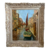Oil on canvas representing Venice.