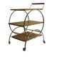 Art deco rolling bar cart, hungary 1930s