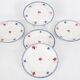 Set of 5 plates flat Mary - Lou Digoin Sarreguemines 1922/1965