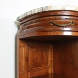 Half-moon shaped serving trolley