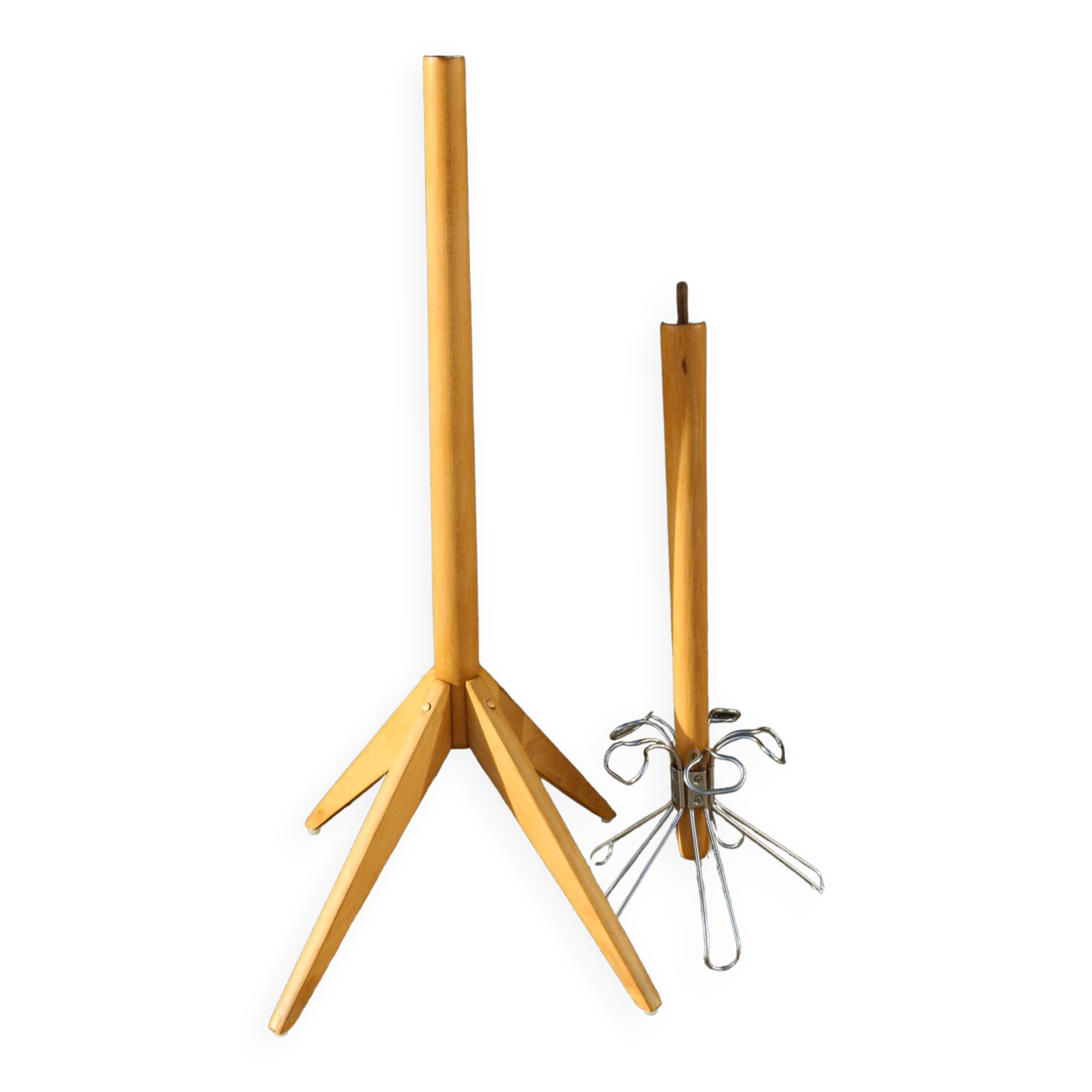 Parrot coat rack 1950 light beech