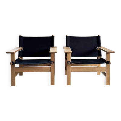 La chaise Canvas ‘Modèle 2031’, Børge Mogensen, Fredericia, Danemark