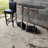 Bar cabinet with a stool