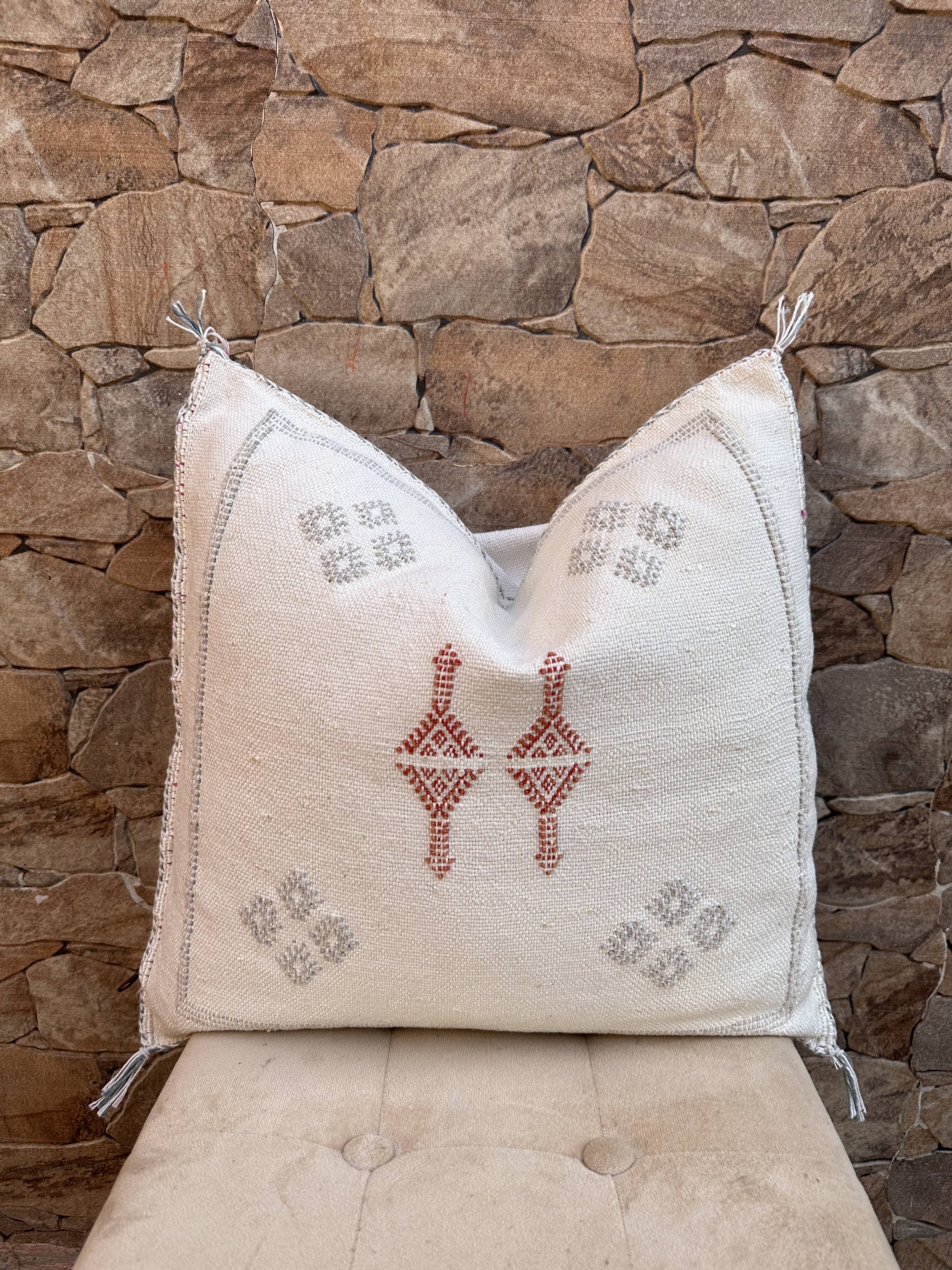 Cactus silk pillow, cactus silk cushion, lumbar pillow, decorative silk pillow