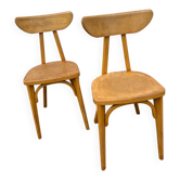 Duo de chaise bistrot banane Baumann