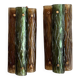 Murano and brass wall sconces