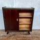 Furnished shoe cabinet with sliding doors