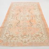 Tapis vintage doux de style géométrique fait main, 5x8, 156x241 cm