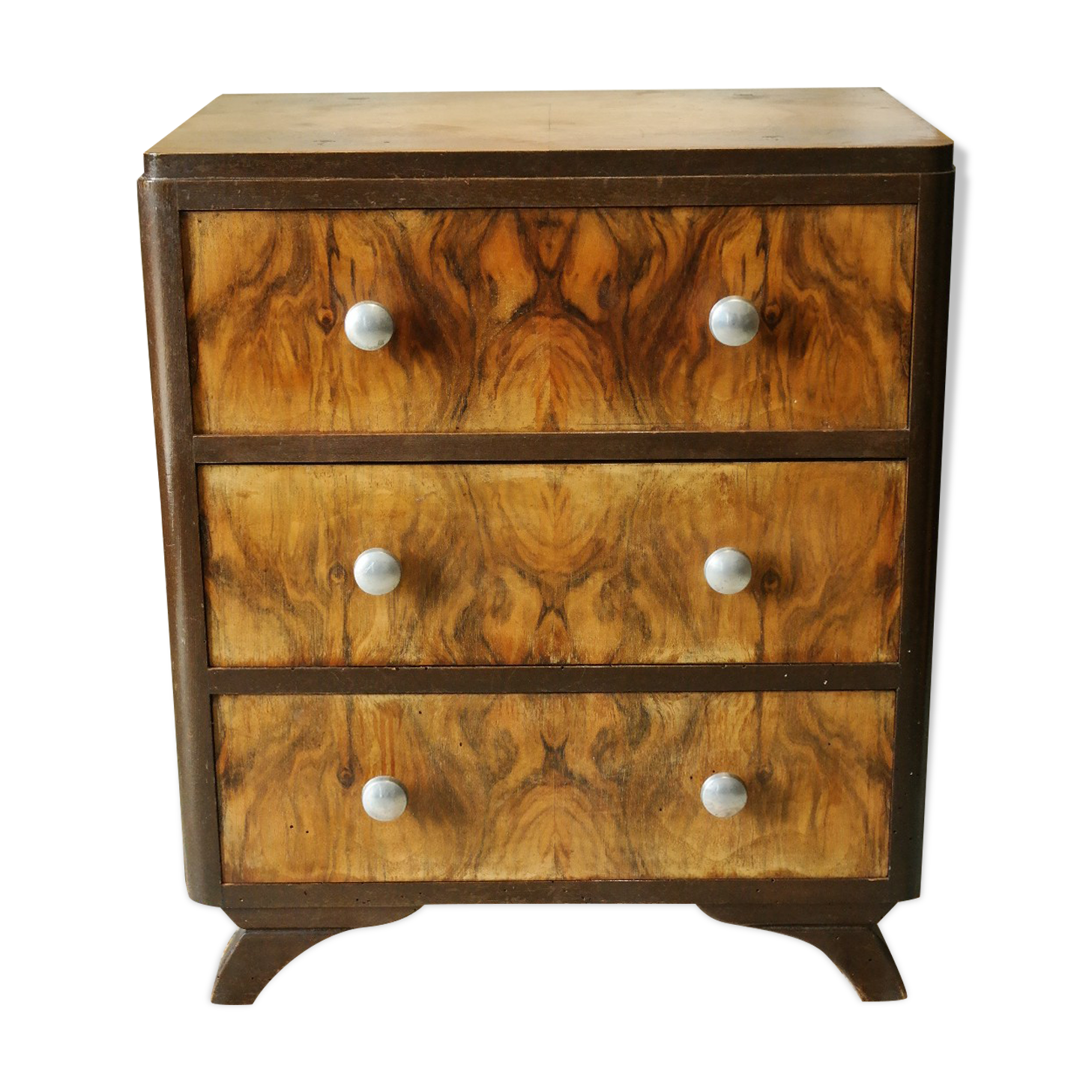 Commode art déco en noyer