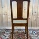Set of 6 Art Deco chairs in marquetry and caning.