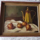 Still life Oil on canvas Ernest Betigny