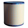 Abat-jour cylindrique tissu vichy et liberty
