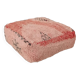 Handmade Berber pouf in wool 60 X 60 X 20 CM