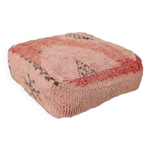 Handmade Berber pouf in wool 60 X 60 X 20 CM