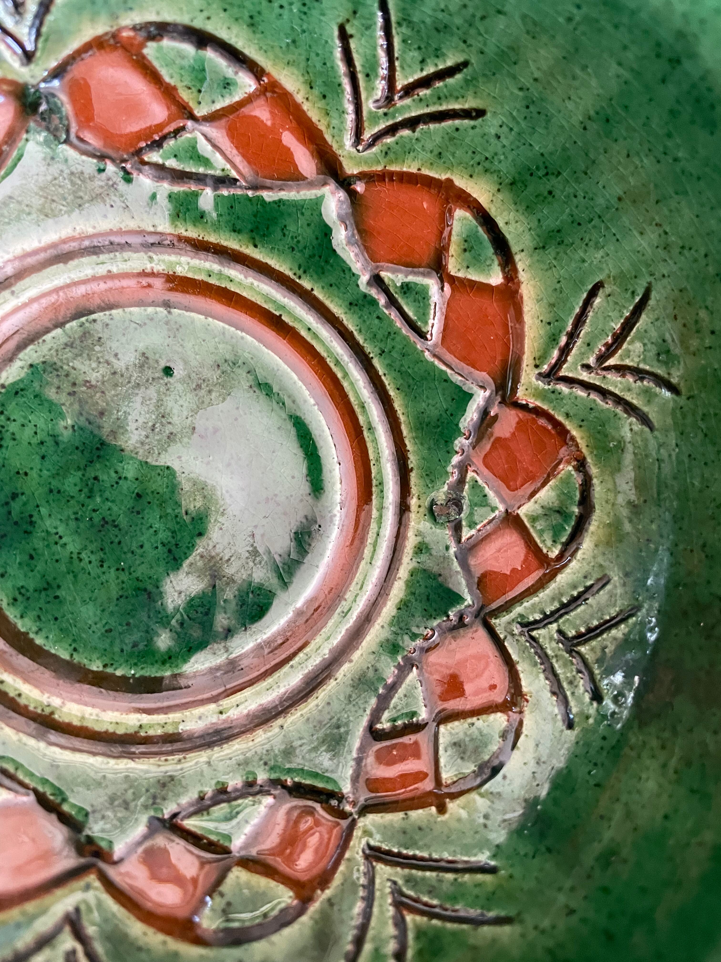 Green enamelled bowls from Ubeda