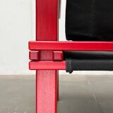 Mid-Century German Farmer Series chairs and table by Gerd Lange for Bofinger, 1960s, set of 5.