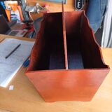 Beautiful vintage wooden magazine rack