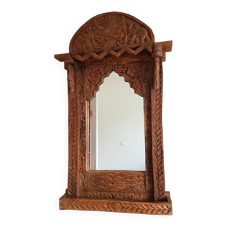 Original hand-carved Indonesian mirror - Unique piece