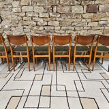 Set of 6 danish chairs 1960