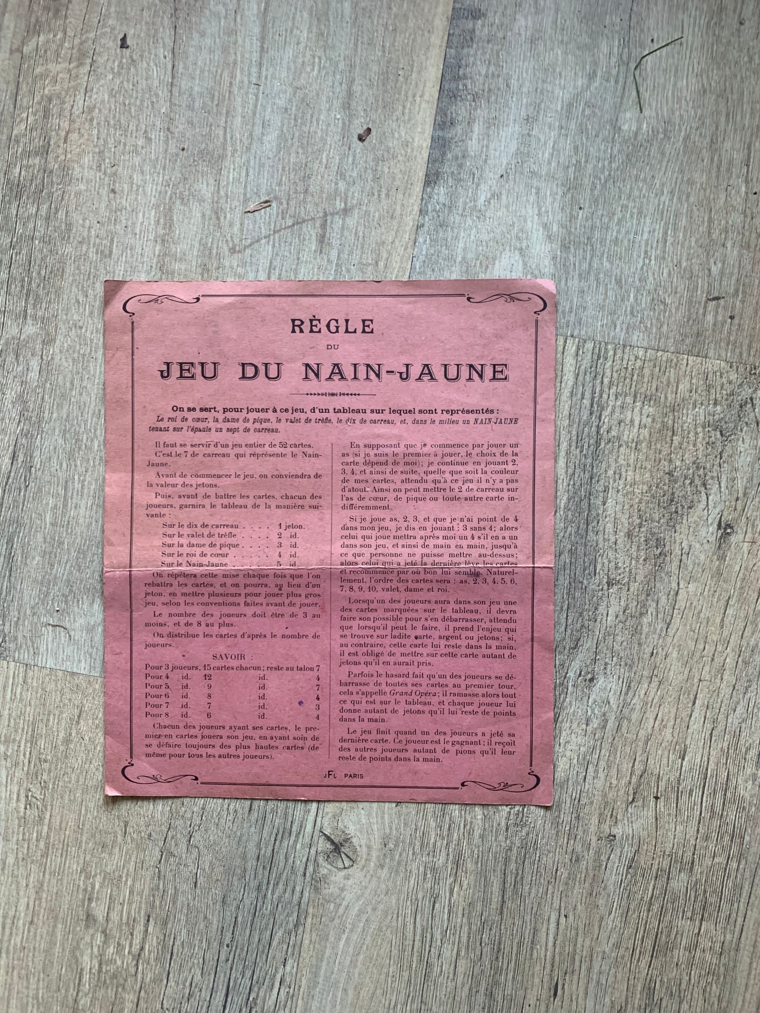 Vintage game board "the yellow dwarf"