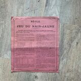 Vintage game board "the yellow dwarf"