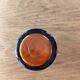 Lot de 9 gobelets hauts vintage en verre ambre