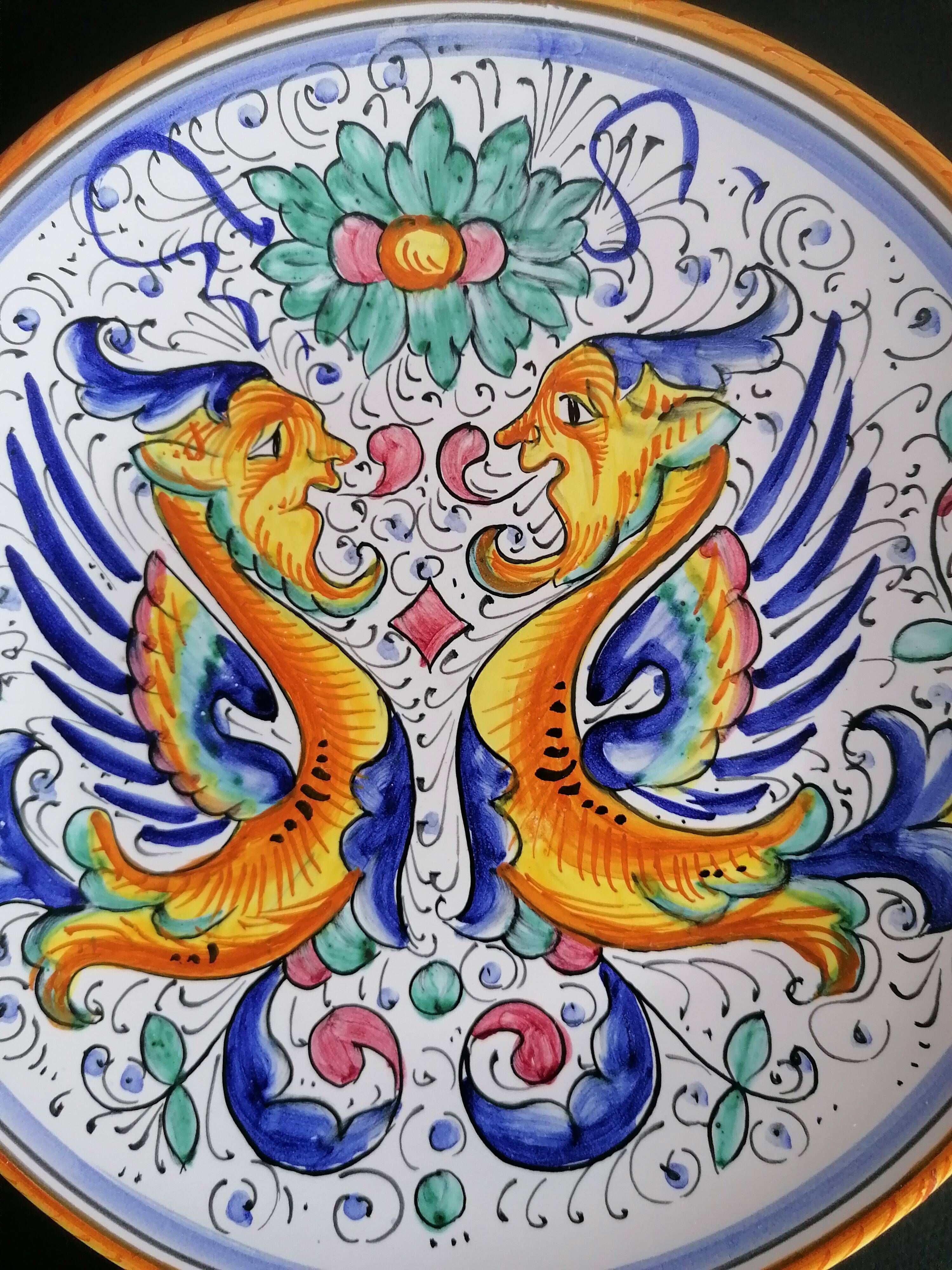 Assiette Raffaellesco de Deruta