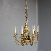 Louis XVI style gilt bronze chandelier