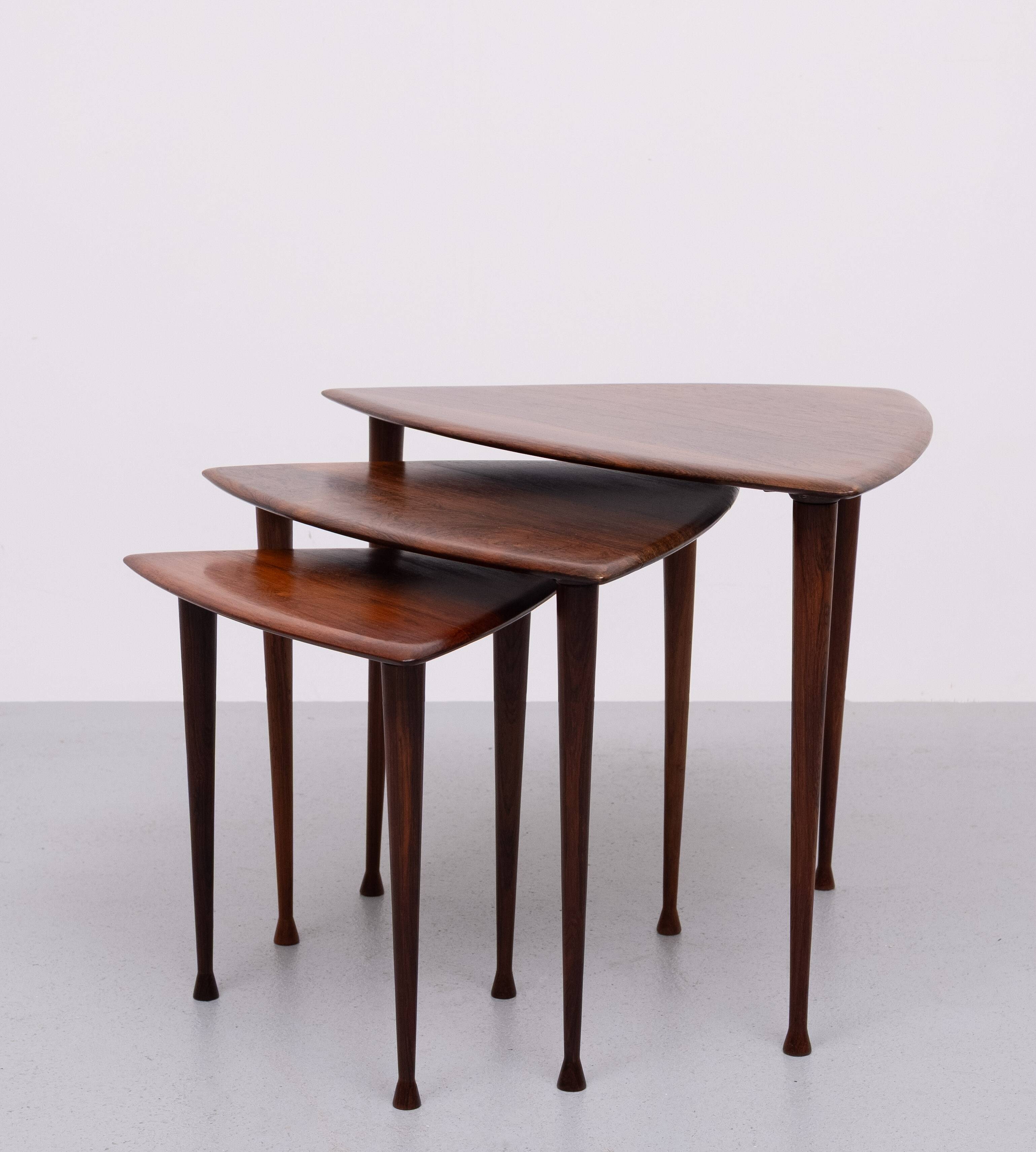 Poul Thorsbjerg Jensen triangle nesting tables 1950s
