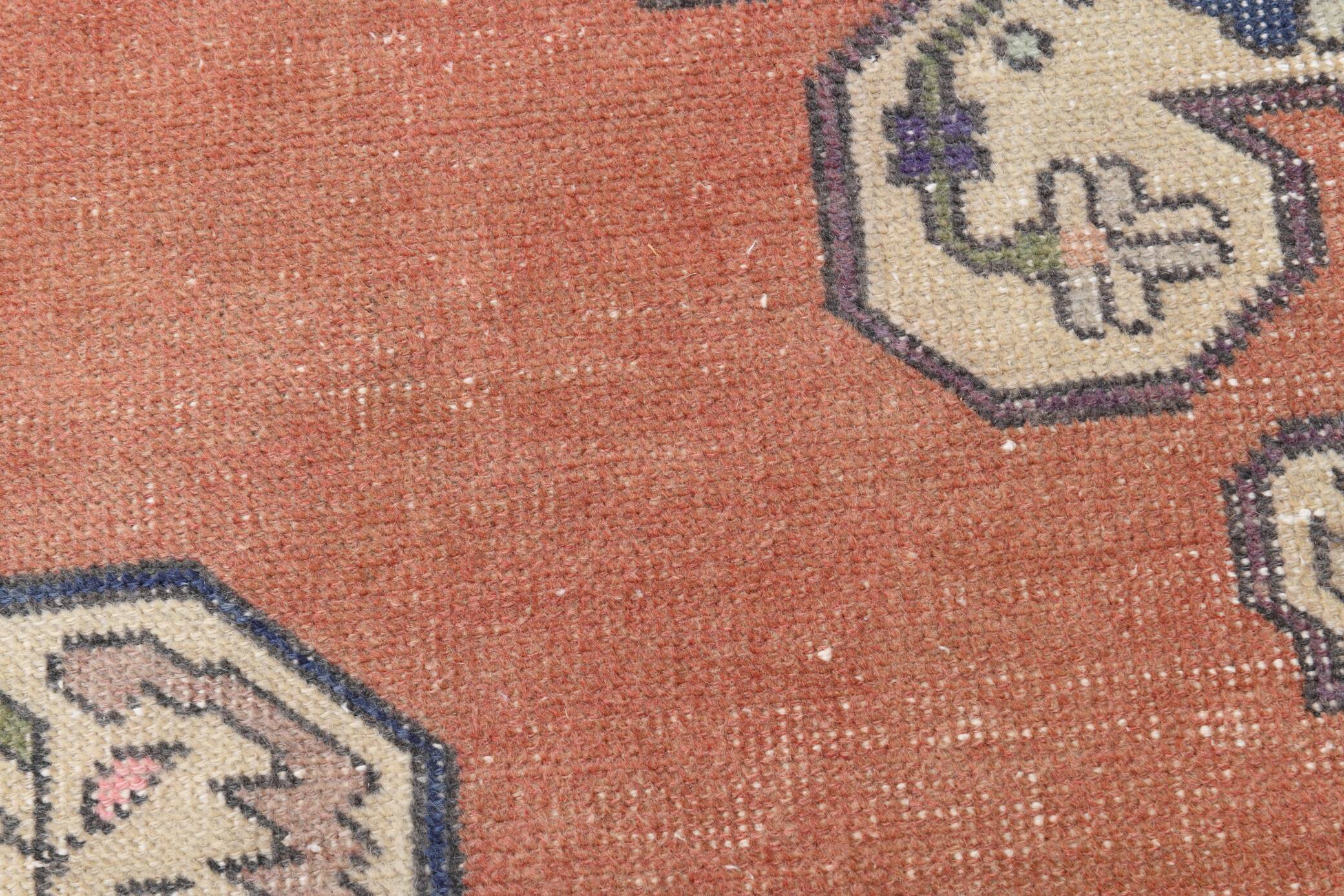 4x7 Brunt Red Oriental Handmade Vintage Rug, 142x224Cm SK 6770