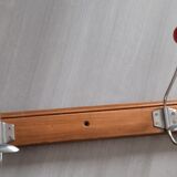 Vintage coat rack, workshop hook 5 double hooks