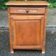 Vintage solid wood buffet commode from the 19th century.