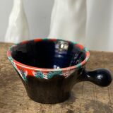Two Vallauris iridescent ceramic cups