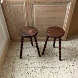 Pair of tripod stools
