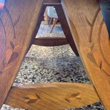 1950s coffee table in oak and ceramic tiles