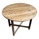 Folding side table in wood ⌀ 81 cm