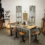 Old patinated farm table