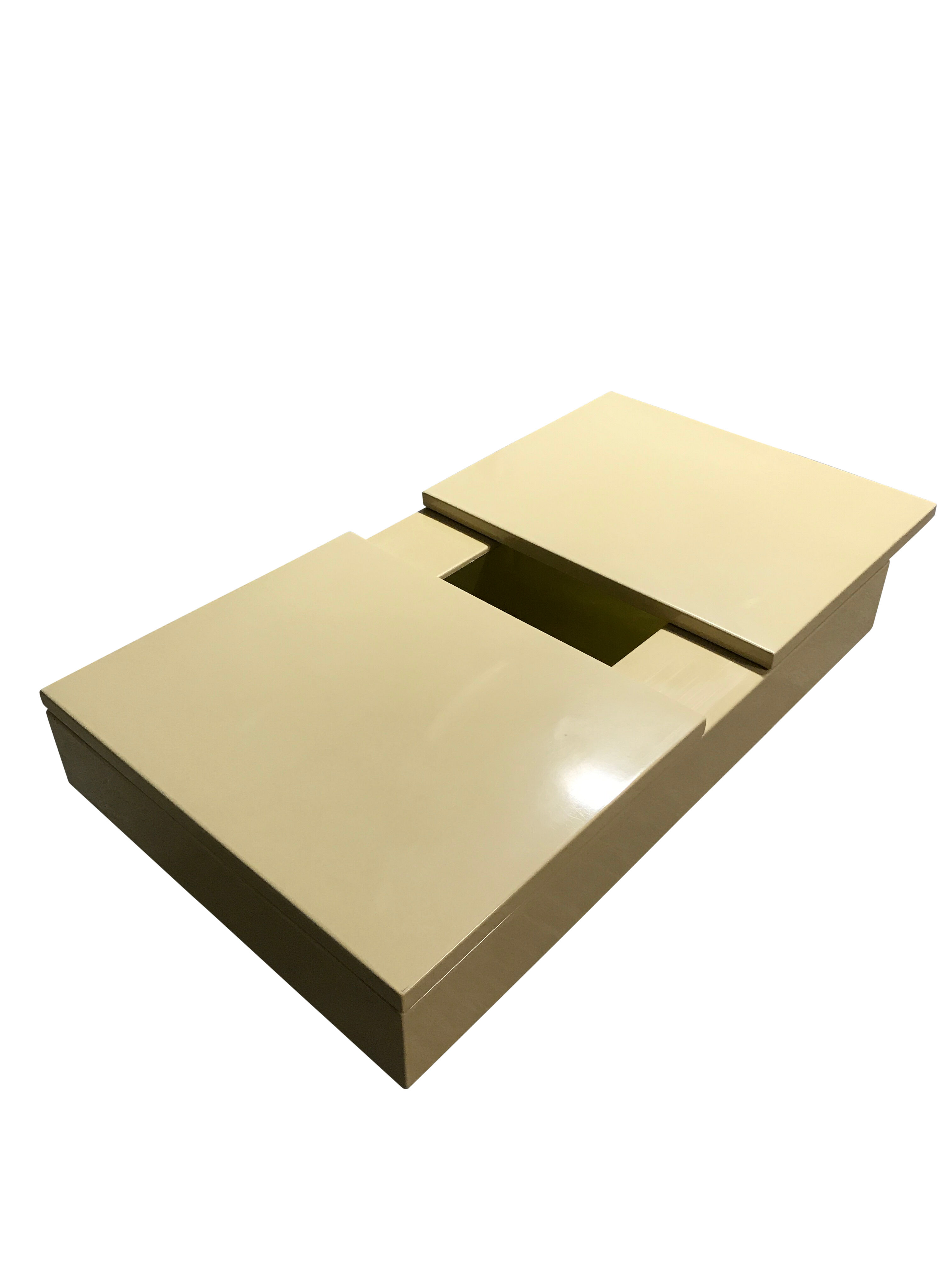 Vintage hidden bar coffee table, 1970s