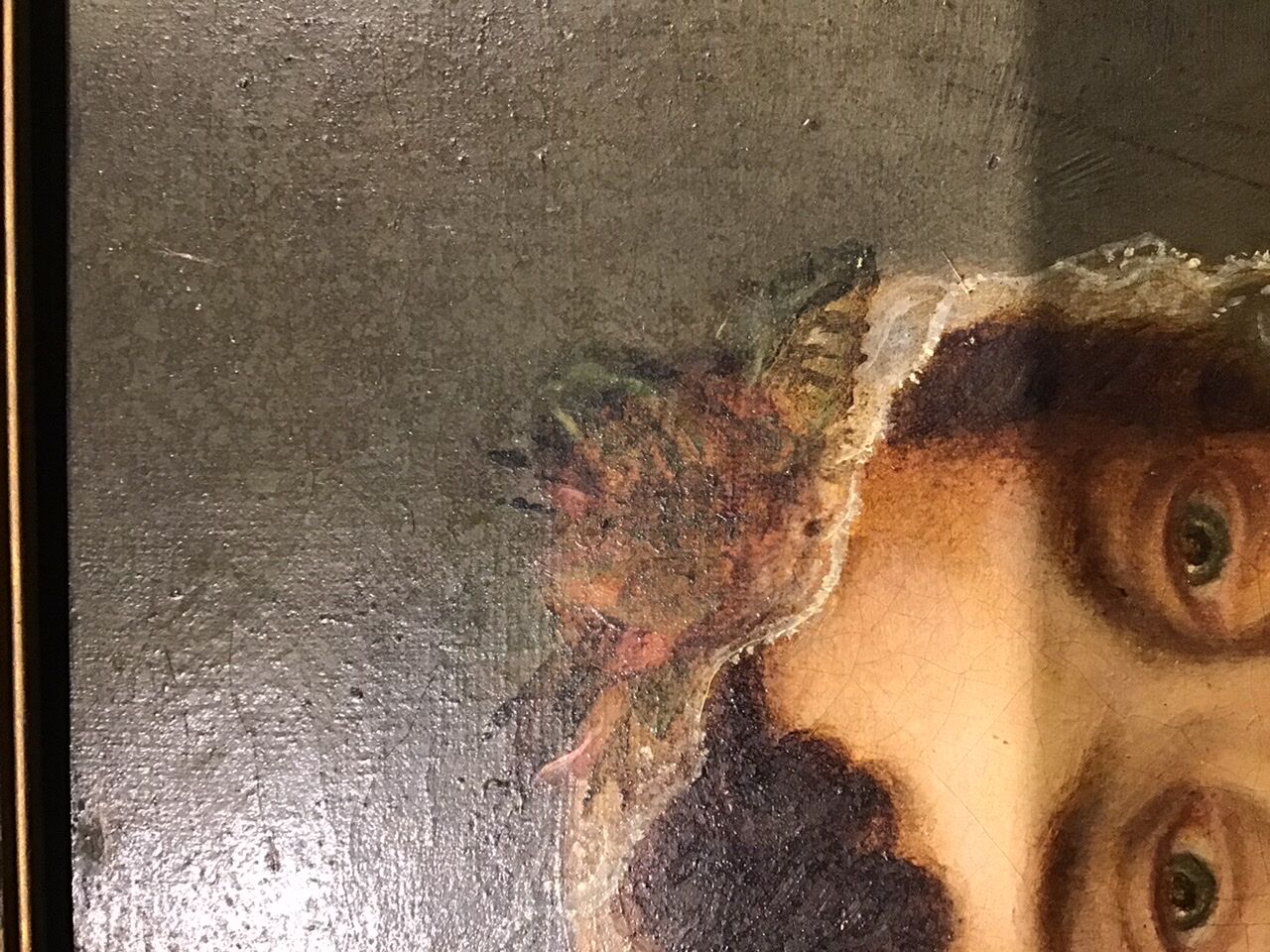 Portrait of a woman with a veil, 19th century.