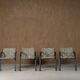 Vintage A 320 Armchair by Wulf Schneider & Ulrich Boehme for Thonet 1980’s in Myth Velvet (set of 4)