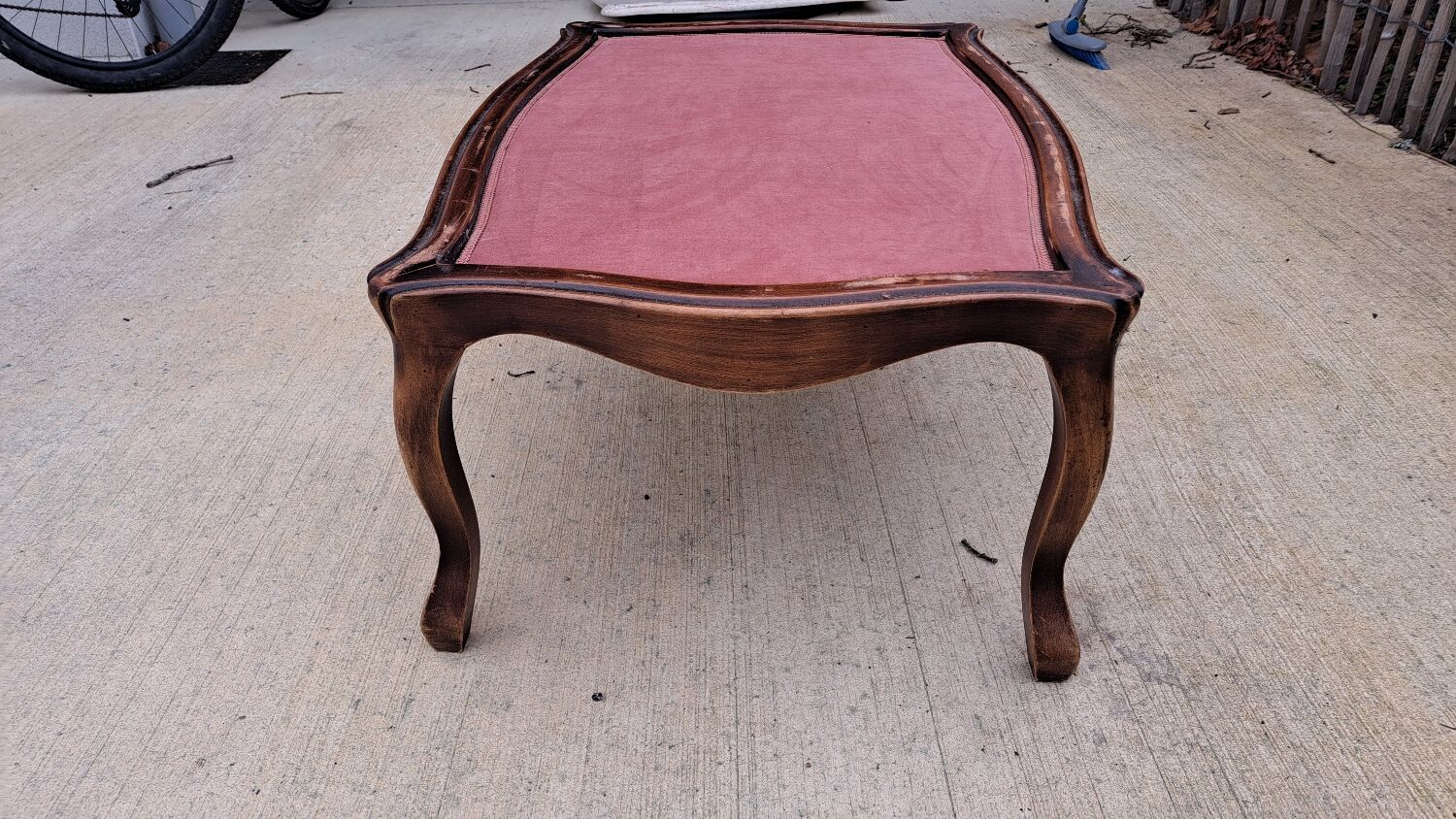 Wood and marble coffee table