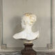 Plaster bust of Diana after Falguière, 20th century