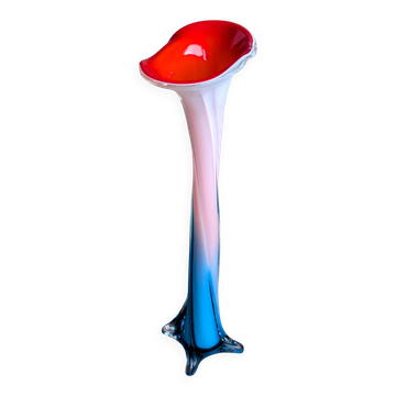 ​Grand ​Vase Artistique Verre Soufflé -  Année 1960