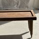 Coffee table with tapered legs in recycled antique teak H35 L104