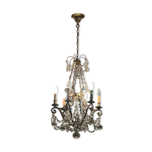 Lustre ancien à pampilles