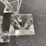 Series of 6 Arques crystal glasses, Pyramide model 1988