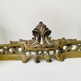 Louis XV style chiseled bronze firedog, 20th century